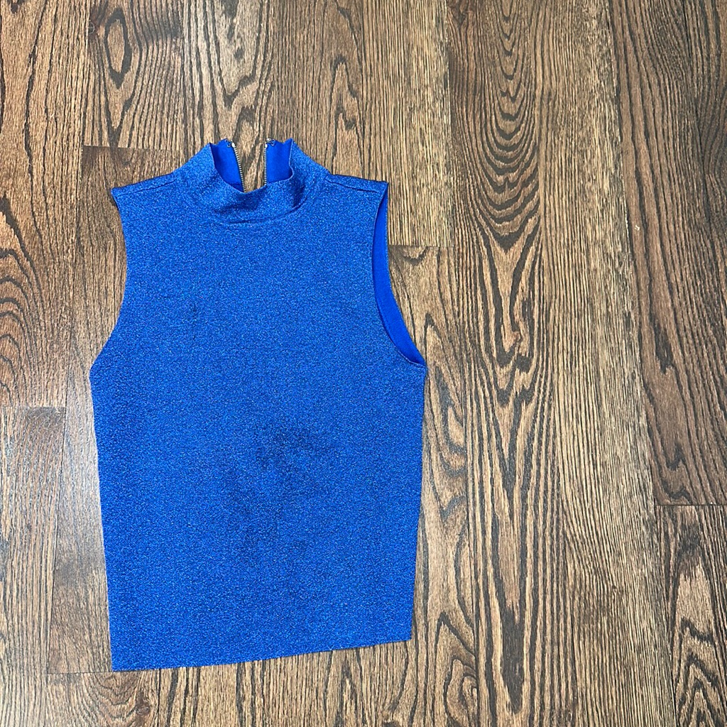 Alice And Olivia Metallic Knit Sleeveless Top